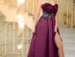 Jolie robe de soirée longue violet très classe pour de grandes fêtes