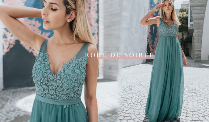 robe tulle verte